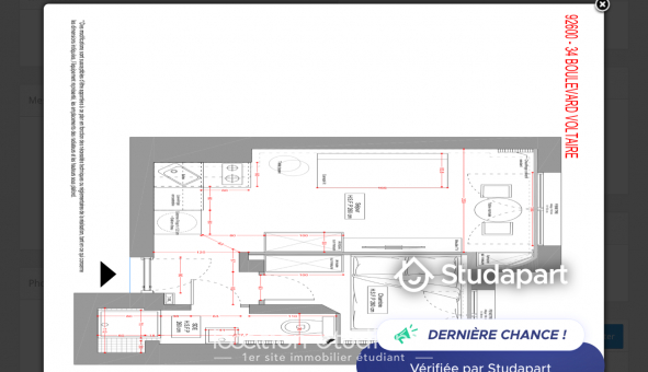 Logement tudiant T2 à Asnires sur Seine (92600)