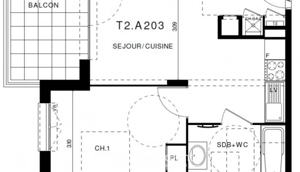 Logement tudiant T2 à Clermont Ferrand (63000)