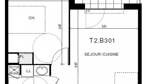 Logement tudiant T2 à Clermont Ferrand (63000)