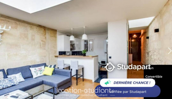 Logement tudiant Location T2 Meublé Bordeaux (33300)