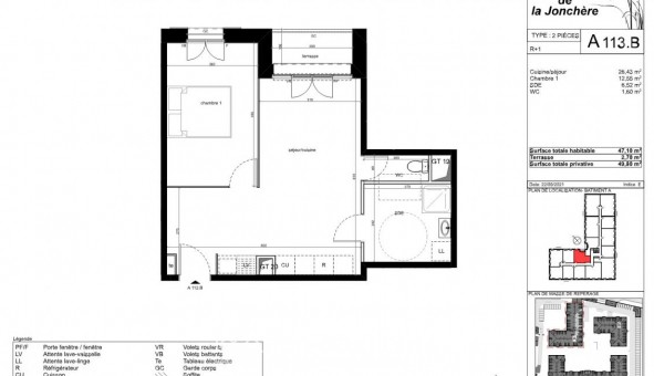 Logement tudiant T2 à Bussy Saint Georges (77600)