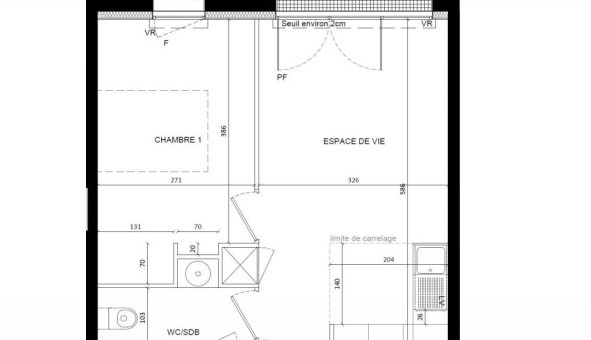 Logement tudiant T2 à Cachan (94230)