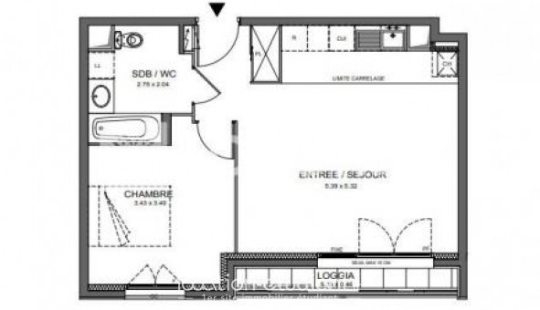 Logement tudiant T2 à Chtenay Malabry (92290)