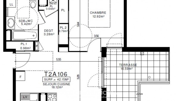 Logement tudiant T2 à Clermont Ferrand (63000)