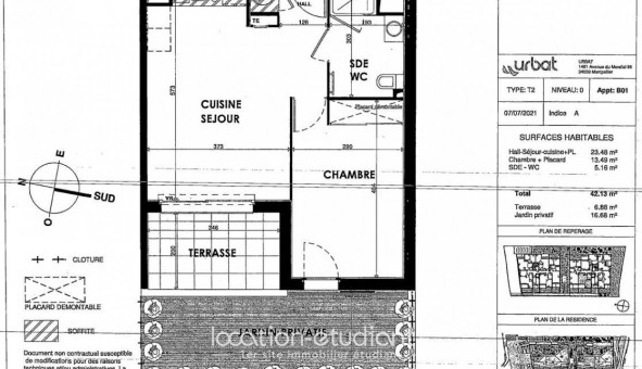 Logement tudiant T2 à Cogolin (83310)