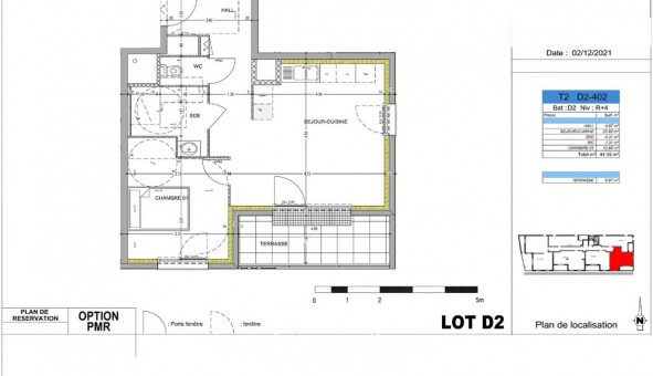 Logement tudiant T2 à Dijon (21000)