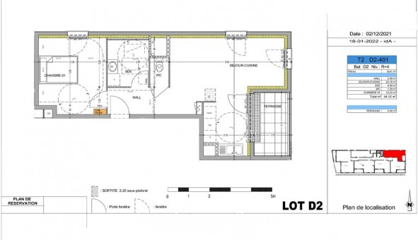 Logement tudiant T2 à Dijon (21000)