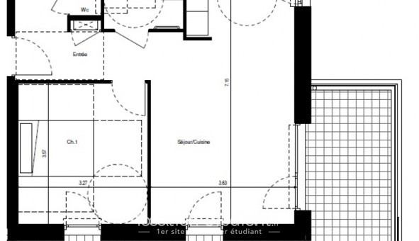 Logement tudiant T2 à Grenoble (38000)