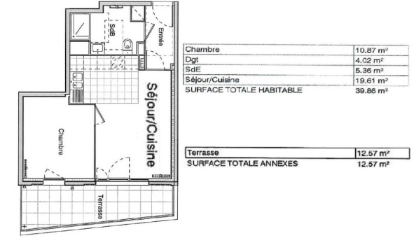 Logement tudiant T2 à Ivry sur Seine (94200)