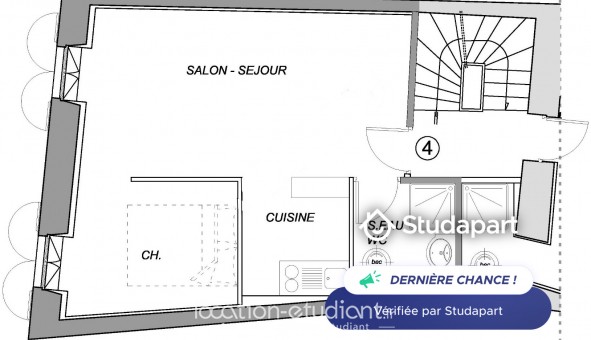 Logement tudiant T2 à La Rochelle (17000)