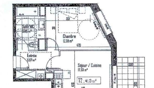 Logement tudiant T2 à Lille (59800)