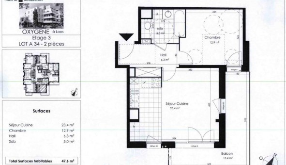 Logement tudiant T2 à Loos (59120)