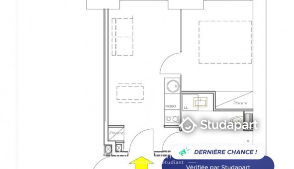 Logement tudiant T2 à Lyon 1er arrondissement (69001)