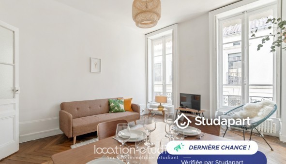 Logement tudiant Location T2 Meublé Lyon 2me arrondissement (69002)