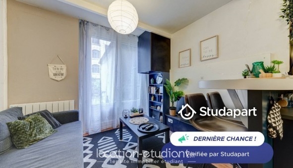 Logement tudiant T2 à Lyon 6me arrondissement (69006)