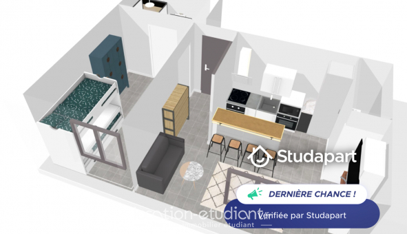 Logement tudiant T2 à Marseille 01er arrondissement (13001)