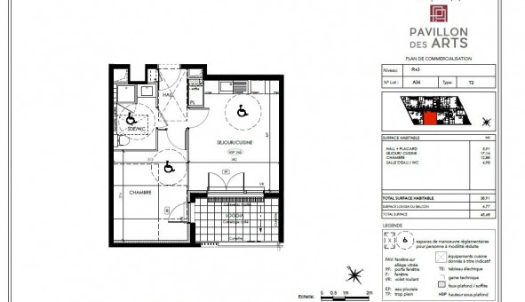 Logement tudiant T2 à Montpellier (34080)