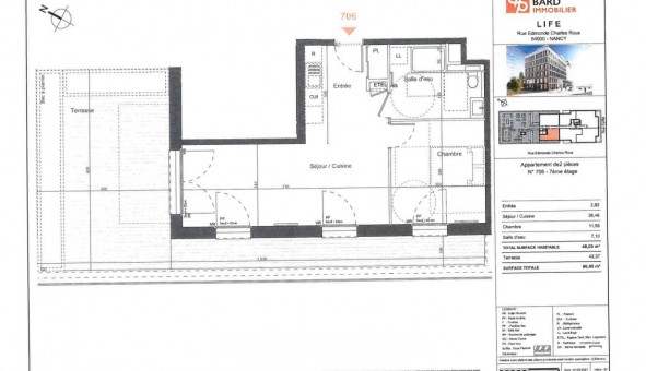 Logement tudiant T2 à Nancy (54100)