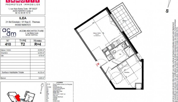 Logement tudiant T2 à Nantes (44200)