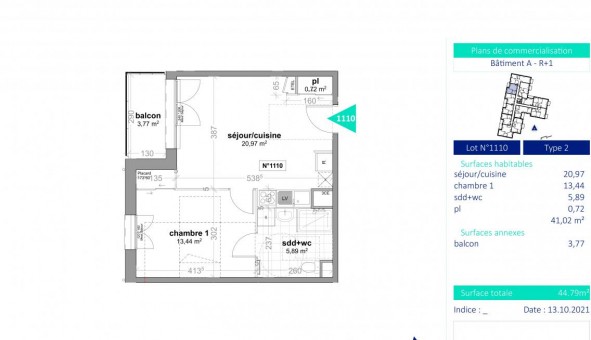 Logement tudiant T2 à Ouistreham (14150)