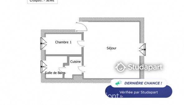 Logement tudiant T2 à Paris 06me arrondissement (75006)