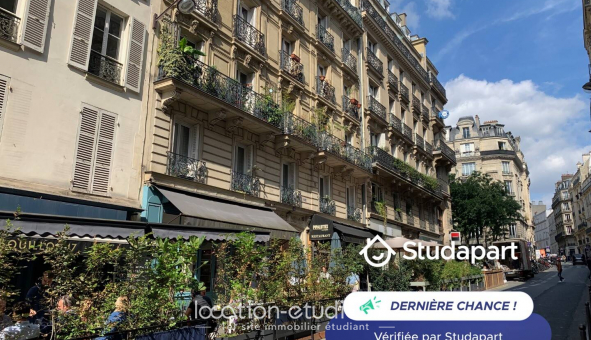 Logement tudiant T2 à Paris 09me arrondissement (75009)