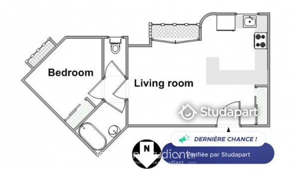 Logement tudiant T2 à Paris 11me arrondissement (75011)