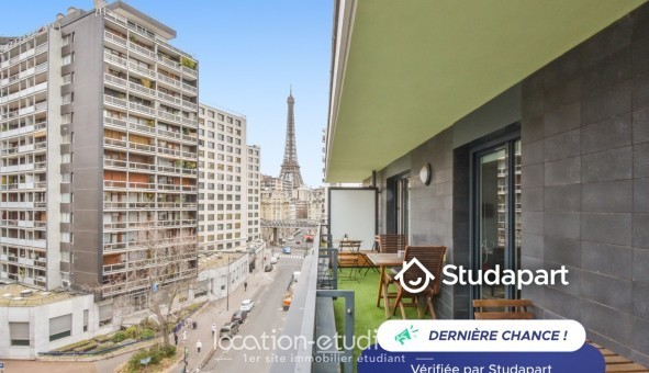 Logement tudiant T2 à Paris 15me arrondissement (75015)