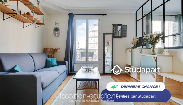 Logement tudiant T2 à Paris 15me arrondissement (75015)