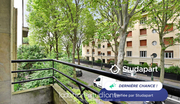 Logement tudiant T2 à Paris 16me arrondissement (75016)