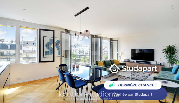 Logement tudiant T2 à Paris 16me arrondissement (75016)