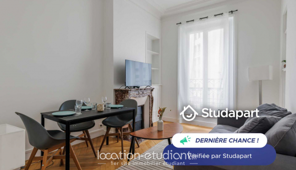 Logement tudiant T2 à Paris 19me arrondissement (75019)