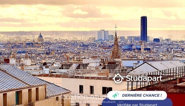 Logement tudiant T2 à Paris 20me arrondissement (75020)