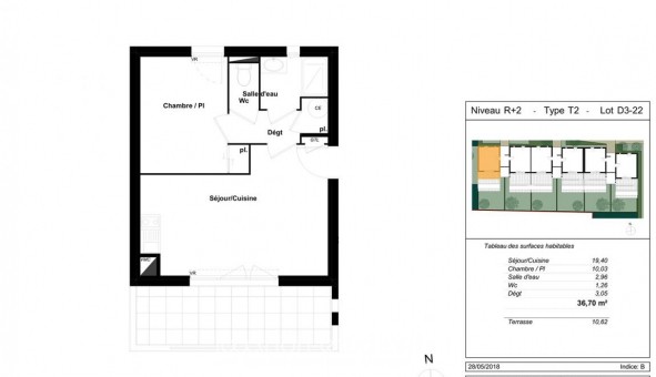 Logement tudiant T2 à Perpignan (66100)