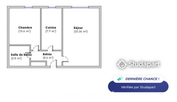 Logement tudiant T2 à Pessac (33600)