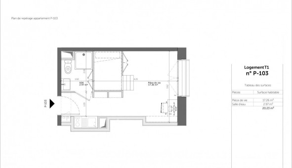 Logement tudiant T2 à Rouen (76100)