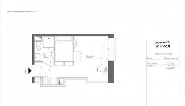 Logement tudiant T2 à Rouen (76100)