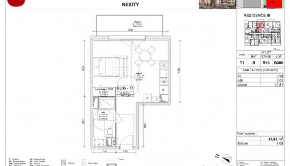 Logement tudiant T2 à Sainte Catherine (62223)