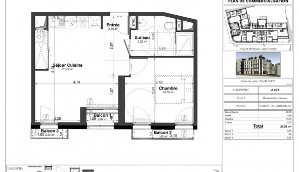 Logement tudiant T2 à Tours (37000)