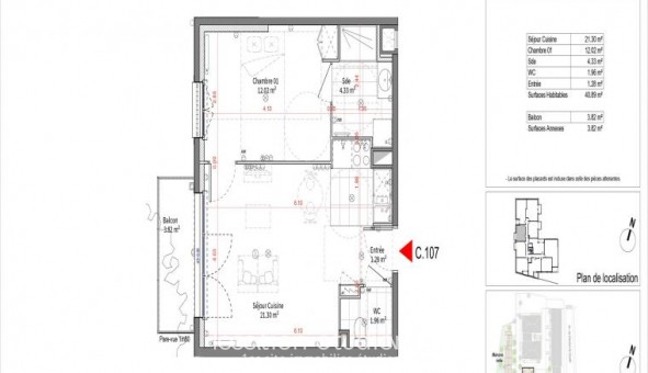 Logement tudiant T2 à Vaujours (93410)