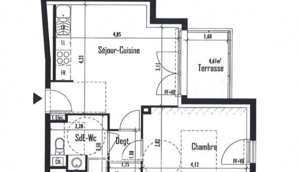 Logement tudiant T2 à Vertou (44120)