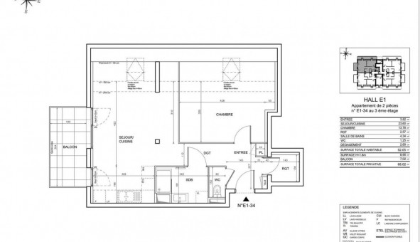 Logement tudiant T2 à Wolfisheim (67202)