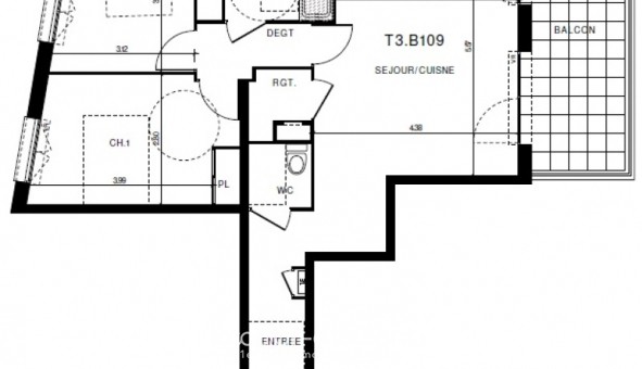 Logement tudiant T3 à Clermont Ferrand (63000)