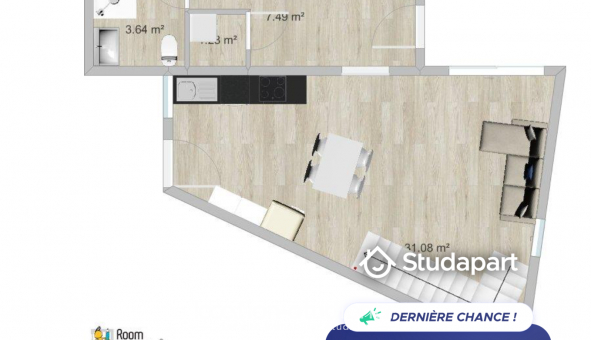 Logement tudiant T3 à Bidart (64210)