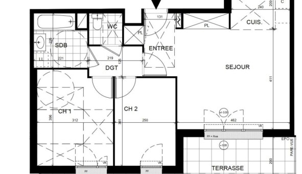 Logement tudiant Location T3 Vide Boisemont (95000)