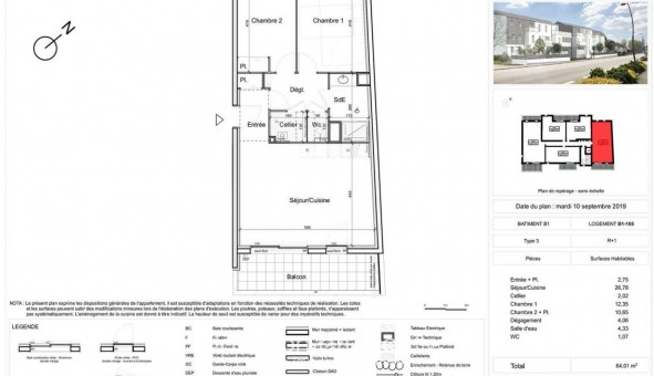 Logement tudiant T3 à Carquefou (44470)