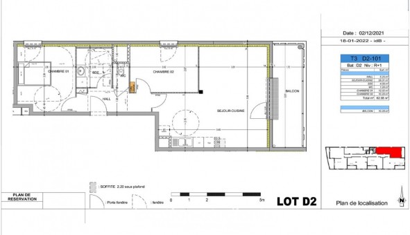 Logement tudiant T3 à Dijon (21000)