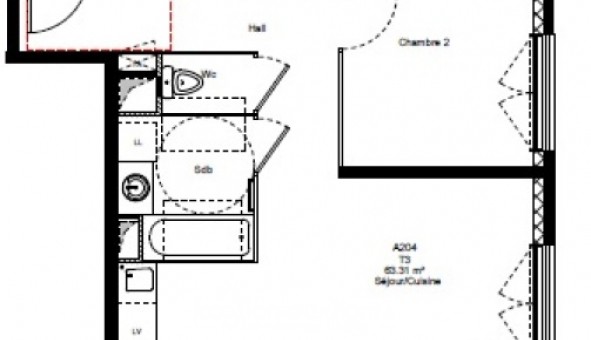 Logement tudiant T3 à Grenoble (38000)