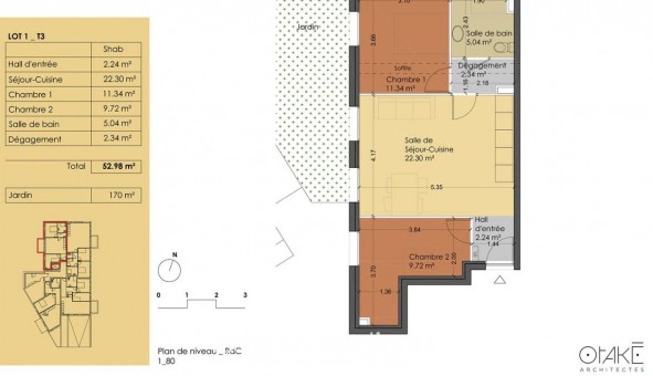 Logement tudiant T3 à Marc en baroeul (59700)