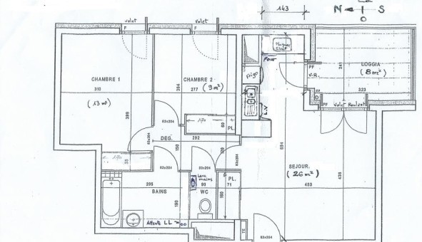 Logement tudiant T3 à Marseille 03me arrondissement (13003)